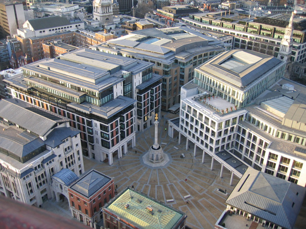 Square surrounded by buildings